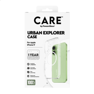 PanzerGlass Flagship Case | Back cover | Apple | iPhone 17 | Recycled plastic | Transparent | Urban Explorer w. White MagSafe - Image 5