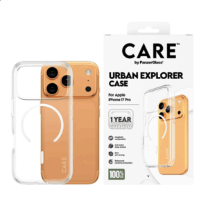 PanzerGlass Flagship Case | Back cover | Apple | iPhone 17 Pro | Recycled plastic | Transparent | Urban Explorer w. White MagSafe - Image 4