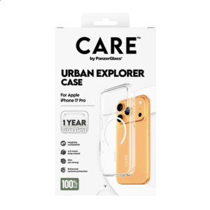PanzerGlass Flagship Case | Back cover | Apple | iPhone 17 Pro | Recycled plastic | Transparent | Urban Explorer w. White MagSafe - Image 5