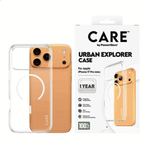 PanzerGlass Flagship Case | Back cover | Apple | iPhone 17 Pro Max | Recycled plastic | Transparent | Urban Explorer w. White MagSafe - Image 4