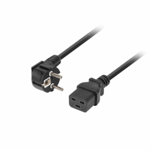 Lanberg | CEE 7/7- to IEC 320 C19 power cord, 16A VDE | CA-C19C-10CC-0018-BK - Image 2