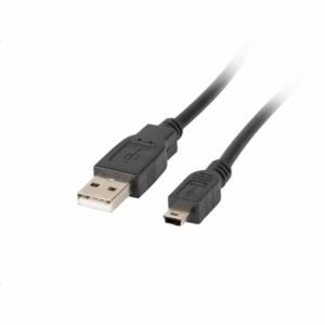 Lanberg Mini USB to USB Type-A 2.0 Cable, 1.8 m | CA-USBK-10CC-0018-BK | Mini USB to USB Type-A - Image 2