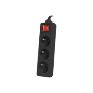 Lanberg Cable Power Strip, 3X French Outlets with Switch, Quality-Grade Copper, 1.5 m | PS1-03E-0150-BK - Image 5