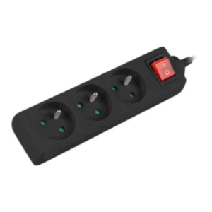 Lanberg Cable Power Strip, 3X French Outlets with Switch, Quality-Grade Copper, 1.5 m | PS1-03E-0150-BK - Image 6