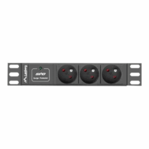 Lanberg Power Distribution Unit (PDU) 10" 1U 16A 2m 3x French Outlets | PDU-03E-0200-BK - Image 2