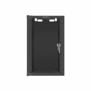 Lanberg | Rack cabinet 10" wall-mount 9U/280x310 (flat pack) with glass door | WF10-2309-10B | Black - Image 3