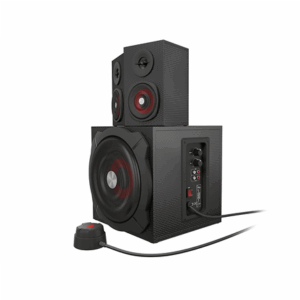GENESIS Helium 610BT Computer Speakers, Wired, Bluetooth, Black | Genesis | Helium 610BT | Bluetooth | Red/Black | Computer Speakers - Image 3