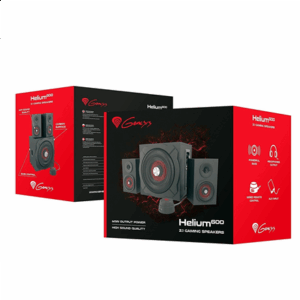 GENESIS Helium 610BT Computer Speakers, Wired, Bluetooth, Black | Genesis | Helium 610BT | Bluetooth | Red/Black | Computer Speakers - Image 6