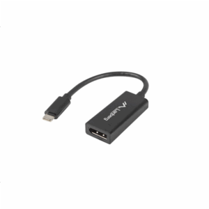 Lanberg USB-C (M) 3.1 to Displayport (F) Adapter cable 15cm, Black | AD-UC-DP-01 - Image 2