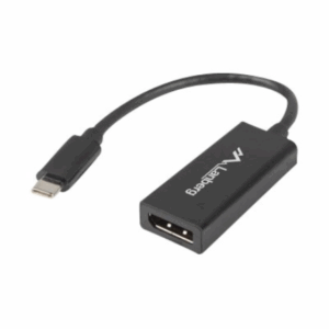Lanberg USB-C (M) 3.1 to Displayport (F) Adapter cable 15cm, Black | AD-UC-DP-01 - Image 4