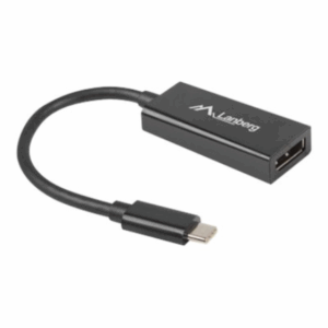 Lanberg USB-C (M) 3.1 to Displayport (F) Adapter cable 15cm, Black | AD-UC-DP-01 - Image 5