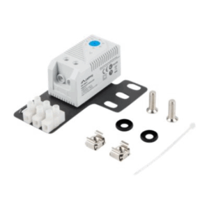 Lanberg Closed-loop thermostat 10A for rack cabinets with 19" ear and terminal block | AK-1505-S | Gray - Image 2