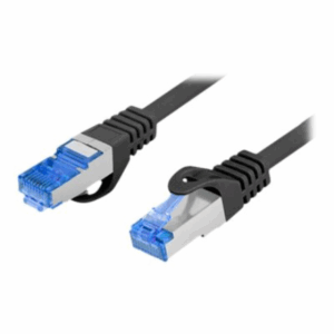 Lanberg | Patchcord Cat.6A S/FTP LSZH CCA Black Fluke Passed | PCF6A-10CC-0050-BK | 0.5 m | Black - Image 5