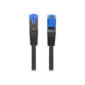 Lanberg | Patch cable - CAT 6a | RJ-45 - male | RJ-45 - male | 1 m | Black | RAL 9004 - Image 3