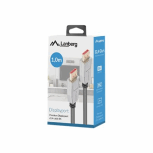 Lanberg DisplayPort M/M Cable 20 PIN V1.4 8K 60HZ | CA-DPDP-20CU-0010-BK | 1 m - Image 5