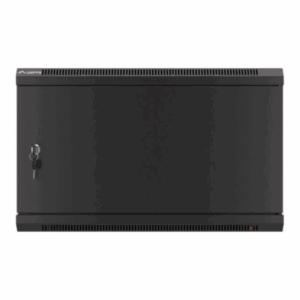 Lanberg | Rack cabinet 19" wall-mount 6U/600x450 for self-assembly with metal door (flat pack) | WF01-6406-00B | Black - Image 4