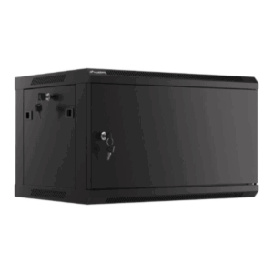 Lanberg | Rack cabinet 19" wall-mount 6U/600x450 for self-assembly with metal door (flat pack) | WF01-6406-00B | Black - Image 6