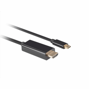 Lanberg USB-C to HDMI Cable, 1 m 4K/60Hz, Black | Lanberg | USB-C to HDMI Cable | CA-CMHD-10CU-0010-BK | 1 m - Image 3