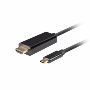 Lanberg USB-C to HDMI Cable, 1.8 m 4K/60Hz, Black | Lanberg | USB-C to HDMI Cable | CA-CMHD-10CU-0018-BK | Black | 1.8 m - Image 2