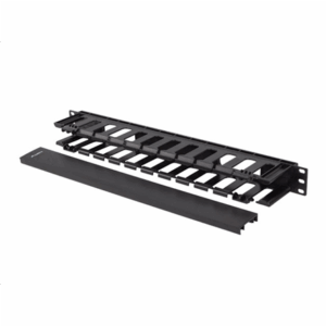 Lanberg 19" Cable managmement 1U, Type A, Plastic | AK-1703-B | Black - Image 3