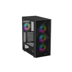 Genesis Gaming PC Case | Diaxid 605 ARGB | Black | Midi Tower - Image 3