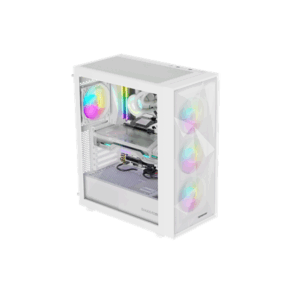 Genesis Gaming PC Case | Diaxid 605 ARGB | White | Midi Tower - Image 4