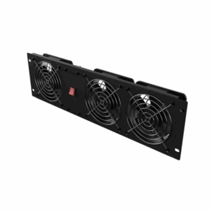 Lanberg Vertical Ventilation Panel 19" 3U for Rack three Fans 230V | AK-1506-B | Black - Image 4