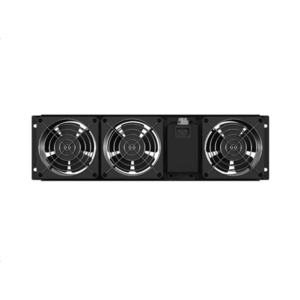 Lanberg Vertical Ventilation Panel 19" 3U for Rack three Fans 230V | AK-1506-B | Black - Image 5