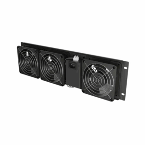 Lanberg Vertical Ventilation Panel 19" 3U for Rack three Fans 230V | AK-1506-B | Black - Image 6