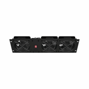 Lanberg Vertical Ventilation Panel 19" 3U for Rack three Fans 230V | AK-1506-B | Black - Image 7