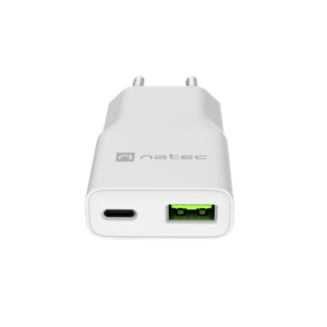 Natec Ribera USB Charger Gan Slim USB 1X USB-A + 1X USB-C 20W | NUC-2376 - Image 4