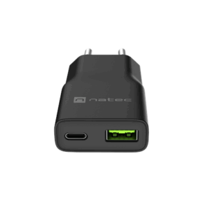 Natec Ribera USB Charger Gan Slim USB 1X USB-A + 1X USB-C 20W | NUC-2377 - Image 4