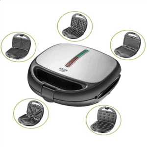 Adler | Sandwich maker | AD 3040 | Number of plates 5 | Multigrill | Number of pastry 2 | 1200 W | Ceramic coating | Black - Image 3