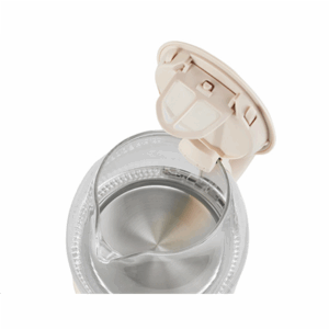 Adler | Kettle | AD 1283C | Electric | 900 W | 1 L | Glass/Stainless steel | 360° rotational base | Cream - Image 5