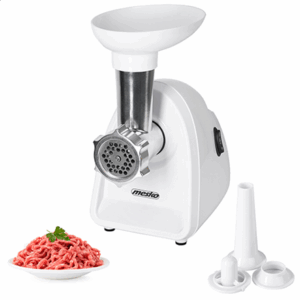 Mesko | Meat mincer | MS 4809 | White | 350 W | Middle size sieve; mince sieve; poppy sieve; plunger; sausage filler - Image 3