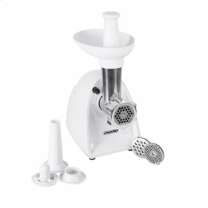 Mesko | Meat mincer | MS 4809 | White | 350 W | Middle size sieve; mince sieve; poppy sieve; plunger; sausage filler - Image 6