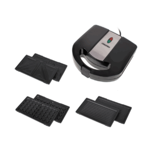 Mesko | Sandwich maker 3 in 1 | MS 3045 | 750 W | Number of plates 3 | Number of pastry 2 | Black/Silver - Image 8