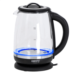 Camry | Kettle | CR 1290 | Standard | 2200 W | 2 L | Plastic/glass | 360° rotational base | Black/Transparent - Image 8