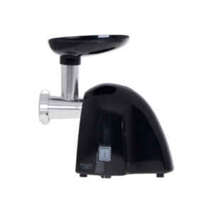 Adler | Meat mincer | AD 4811 | Black | 600 W | Number of speeds 1 | Throughput (kg/min) 1.8 | 3 replaceable sieves: 3mm for grinding poppies and preparing meat and vegetable stuffing; 5mm for meatballs, Roman roast and beef burgers; 7mm for coarsely ground sausages, offal sausages and pates; Charging tray; Pusher - Image 10