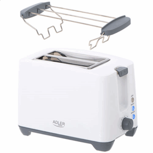 Adler | Toaster | AD 3216 | Power 750 W | Number of slots 2 | Housing material Plastic | White - Image 3