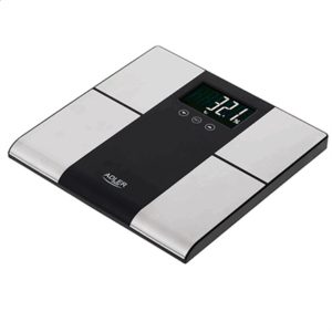 Adler | Bathroom scale with analyzer | AD 8165 | Maximum weight (capacity) 225 kg | Accuracy 100 g | Body Mass Index (BMI) measuring | Stainless steel/Black - Image 2