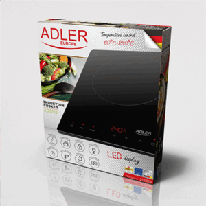 Adler | Hob | AD 6513 | Number of burners/cooking zones 1 | LCD Display | Black | Induction - Image 5