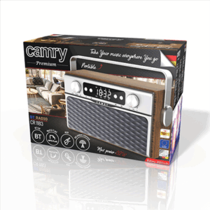Camry | Bluetooth Radio | CR 1183 | 16 W | AUX in | Wooden - Image 8