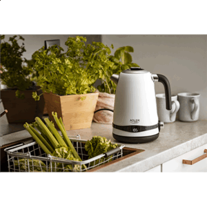 Adler | Virdulys | AD 1295w | Electric | 2200 W | 1.7 L | Stainless steel | 360° rotational base | White - Image 2