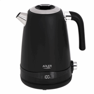 Adler | Kettle | AD 1295b | Electric | 2200 W | 1.7 L | Stainless steel | 360° rotational base | Black - Image 5