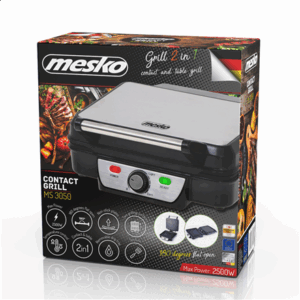 Mesko | Grill | MS 3050 | Contact grill | 1800 W | Black/Stainless steel - Image 7