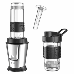 Adler | Blender | AD 4081 | Tabletop | 800 W | Jar material BPA Free Plastic | Jar capacity 0.4 + 0.57 L | Ice crushing | Black/Stainless steel - Image 8