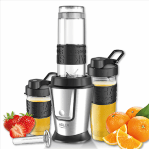 Adler | Blender | AD 4081 | Tabletop | 800 W | Jar material BPA Free Plastic | Jar capacity 0.4 + 0.57 L | Ice crushing | Black/Stainless steel - Image 9
