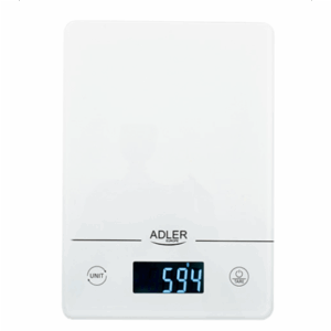 Adler | Kitchen scales | AD 3170 | Maximum weight (capacity) 15 kg | Graduation 1 g | Display type LCD | White - Image 2