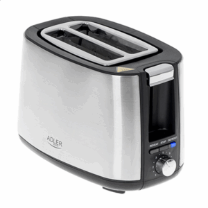 Adler | Toaster | AD 3214 | Power 750 W | Number of slots 2 | Housing material Stainless steel | Silver - Image 2